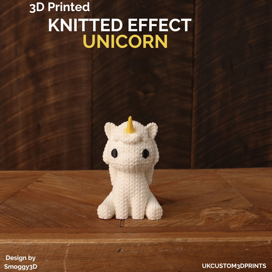 3D Printed Unicorn - Knitted Effect