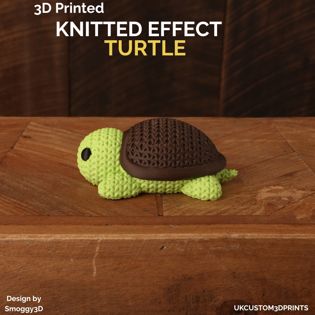 3D Printed Turtle - Knitted Effect