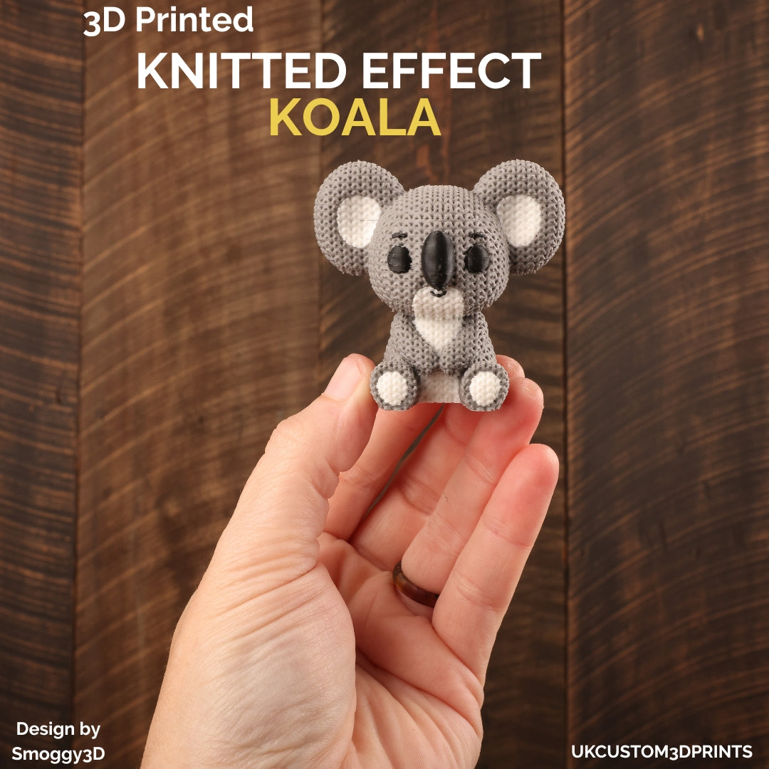 3D Printed Koala - Knitted Effect