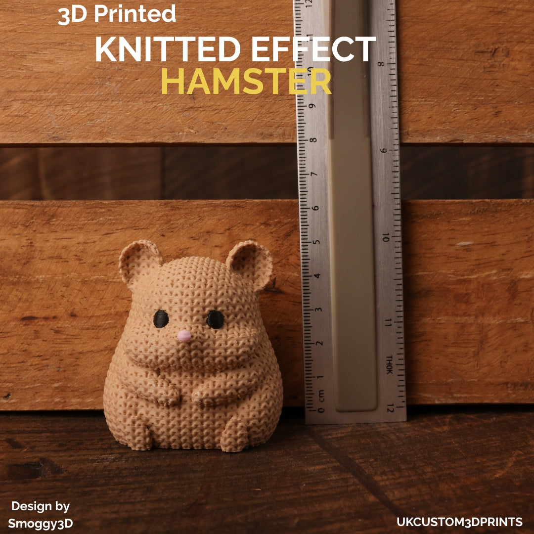 3D Printed Hamster - Knitted Effect