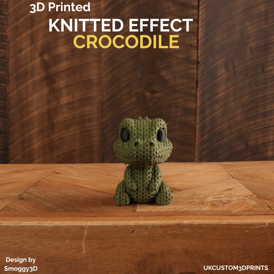 3D Printed Crocodile - Knitted Effect