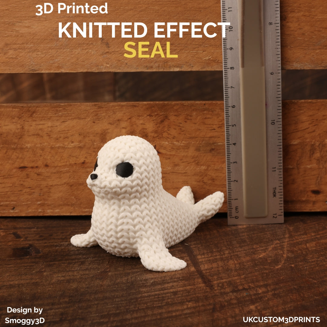 3D Printed Seal - Knitted Effect