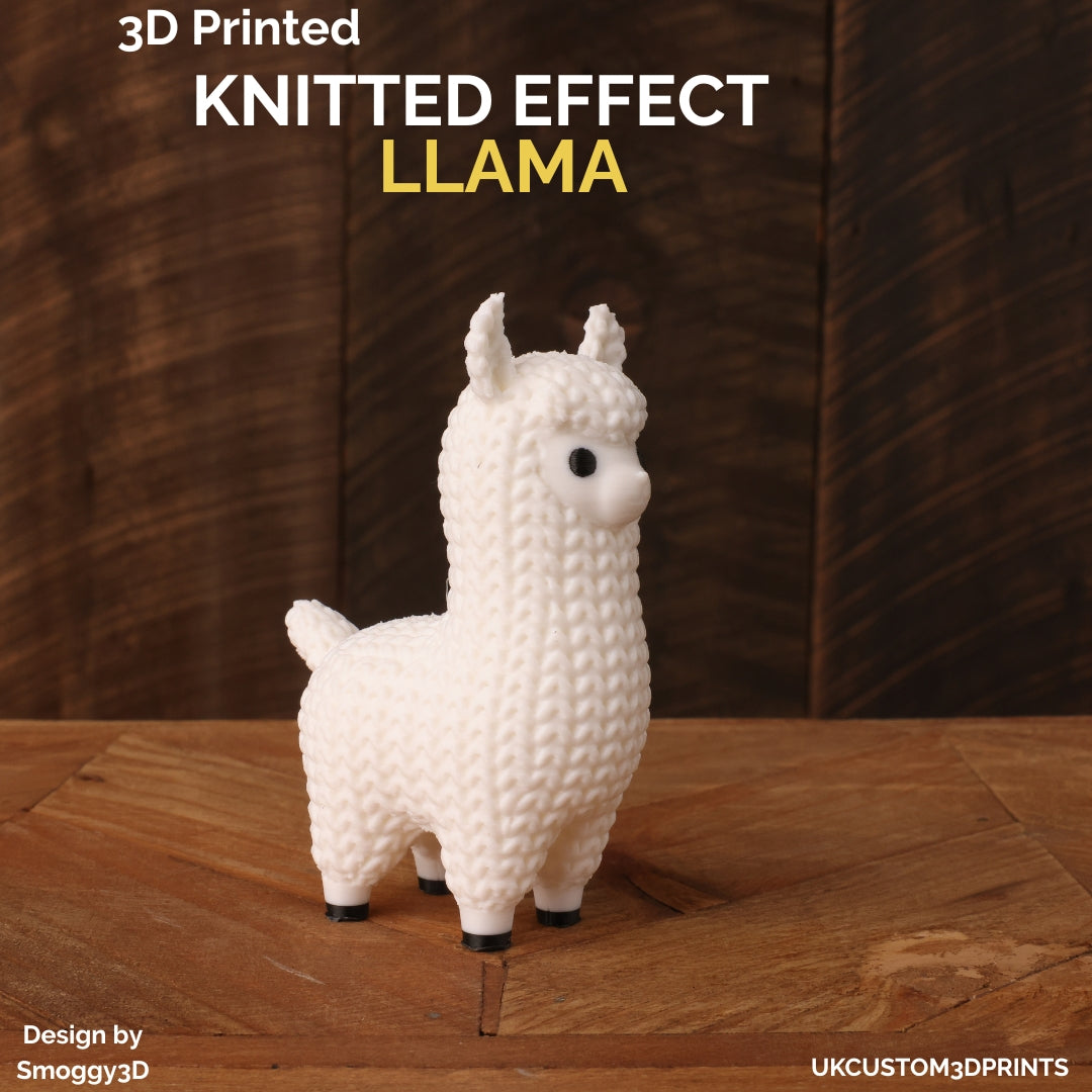 3D Printed Llama - Knitted Effect
