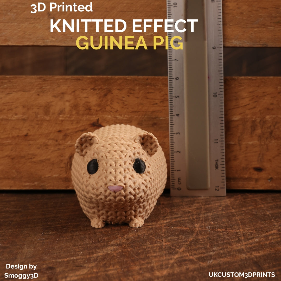 3D Printed Guinea Pig - Knitted Effect